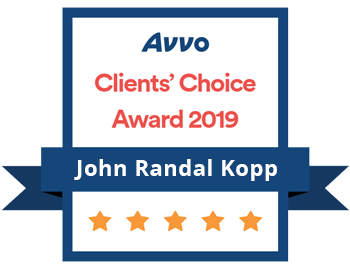 Avvo Clients' Choice Award 2019, John Randal Kopp